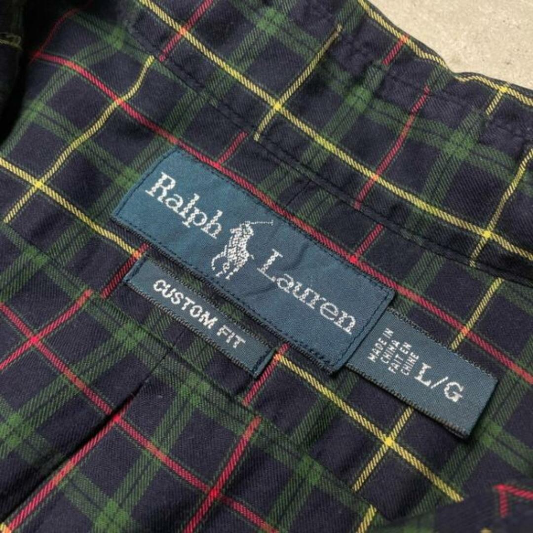 Ralph Lauren(ラルフローレン)のRalph Lauren ラルフローレン CUSTOM FIT 長袖 チェックシャツ メンズL メンズのトップス(シャツ)の商品写真