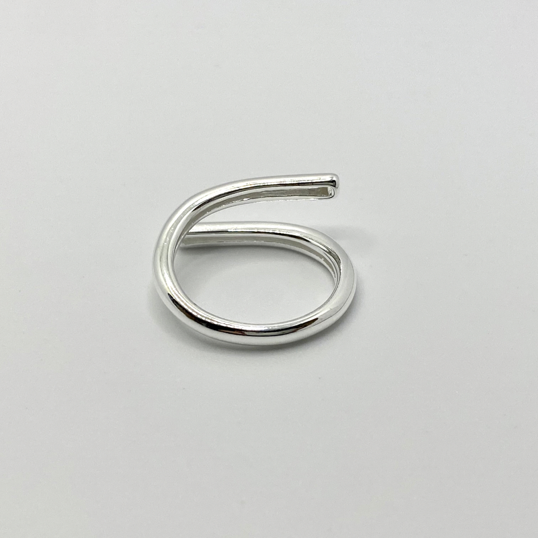 【匿名配送】 シンプル シルバー オープン リング 指輪 S925 メンズのアクセサリー(リング(指輪))の商品写真