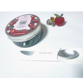 ザボディショップ(THE BODY SHOP)のTHE BODY SHOP チェリー ボディバター　スプーン＆スパチュラ付(ボディクリーム)