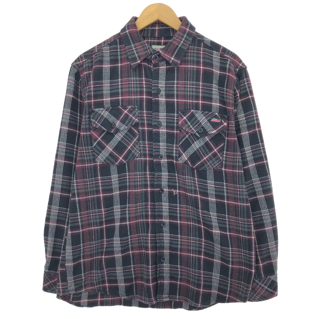 Dickies(ディッキーズ)の古着 ディッキーズ Dickies 長袖 ヘビーネルチェックシャツ メンズM /eaa421357 メンズのトップス(シャツ)の商品写真