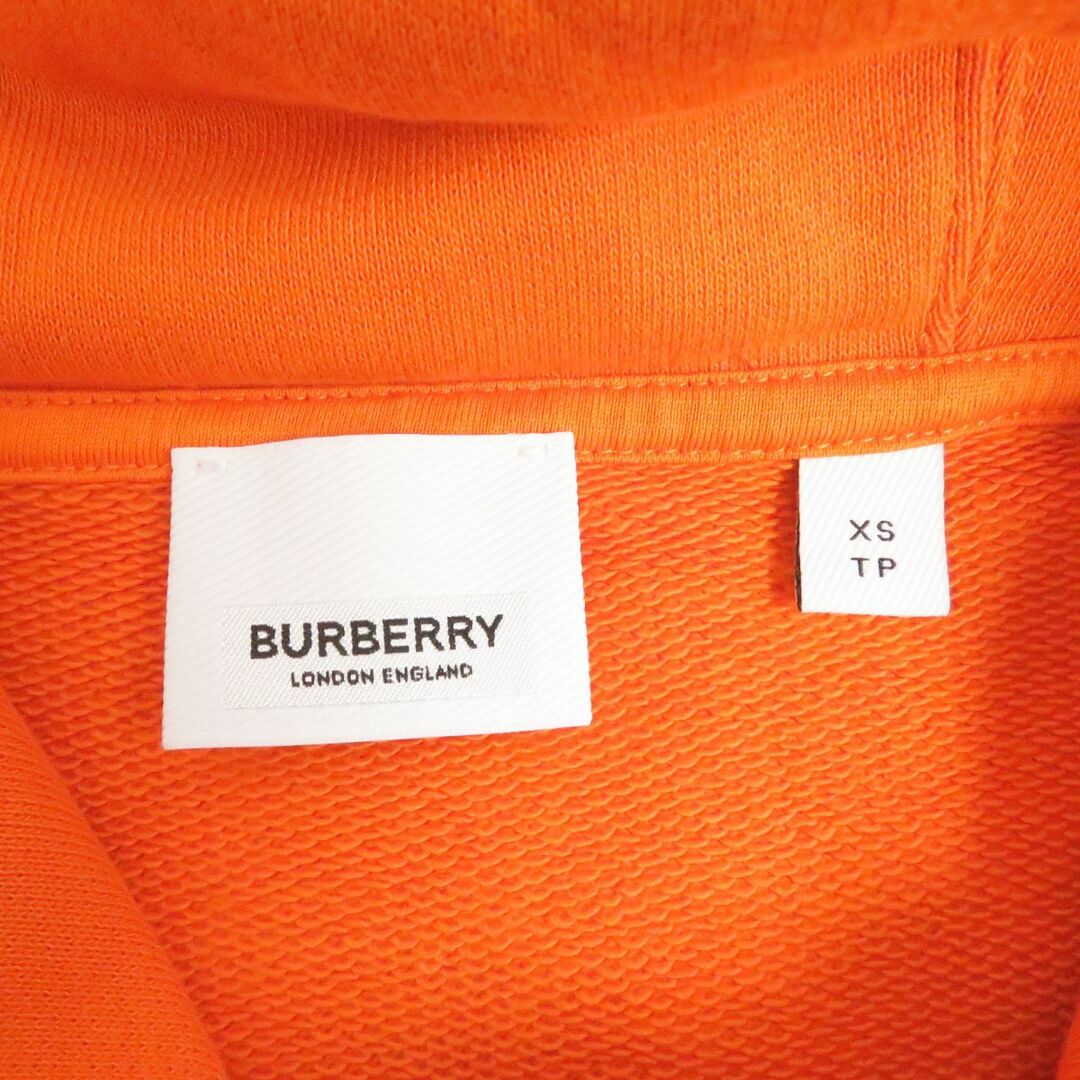 BURBERRY(バーバリー)の美品□BURBERRY/バーバリー 8040728 ホースフェリー ロゴデザイン プルオーバー スウェットパーカー/フーディー オレンジ XS 正規品 メンズ メンズのトップス(パーカー)の商品写真