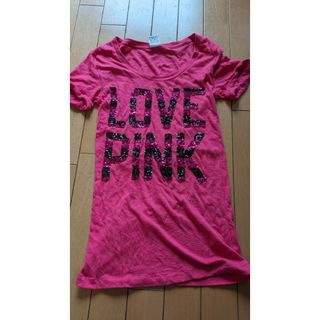 ヴィクトリアズシークレット(Victoria's Secret)のヴィクトリアシークレットスパンコール付きTシャツ(Tシャツ(半袖/袖なし))