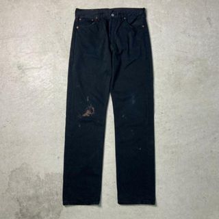 リーバイス(Levi's)の90年代 フランス製 Levi's リーバイス 501 ストレート  ブラックデニムパンツ メンズW34 L34(デニム/ジーンズ)