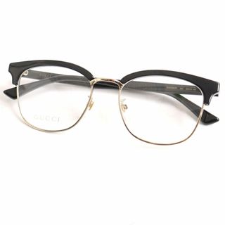 グッチ(Gucci)の未使用品◆GUUCI グッチ GG0409OK 001 サングラス/アイウェア ブラック×ゴールド 53□18-145 ケース・保存袋・クロス付き(サングラス/メガネ)