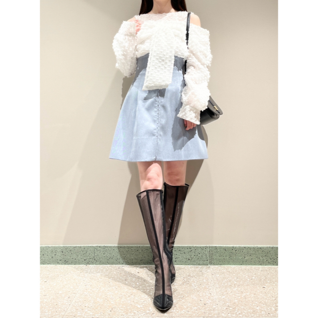 SNIDEL - snidel スナイデル ハイウエスト構築ミニスカート 24ss SNIDEL - snidel スナイデル ハイウエスト構築ミニスカート 24ss