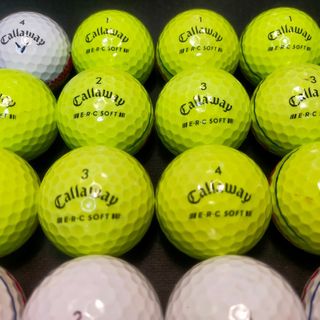 キャロウェイゴルフ(Callaway Golf)の【美品】'23E.R.Cソフト 24球 キャロウェイ ロストボールゴルフボール(その他)