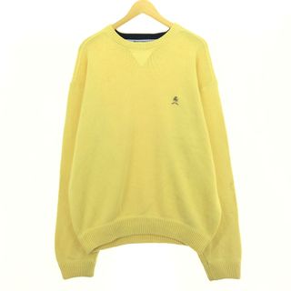 トミーヒルフィガー(TOMMY HILFIGER)の古着 90年代 トミーヒルフィガー TOMMY HILFIGER コットンニットセーター メンズXL ヴィンテージ /eaa410842(ニット/セーター)