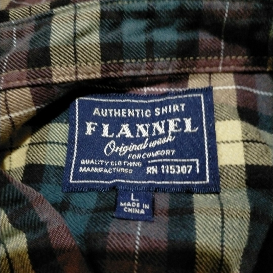 FLANNEL グリーン&イエローチェックシャツ メンズのトップス(シャツ)の商品写真