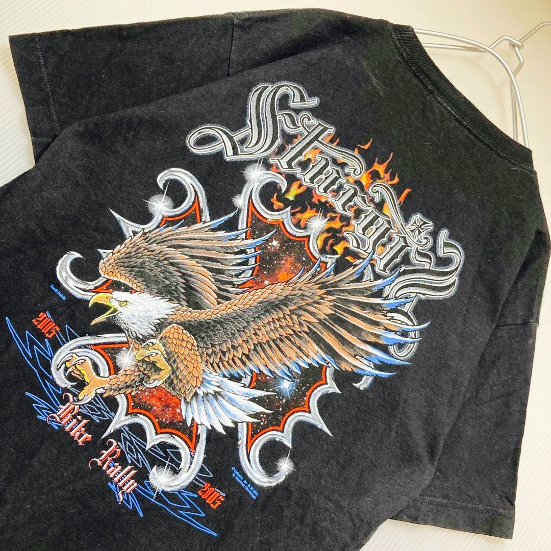 Harley Davidson(ハーレーダビッドソン)のSTURGIS スタージス  バイクラリー2005 Tシャツ Lサイズ相当 メンズのトップス(Tシャツ/カットソー(半袖/袖なし))の商品写真