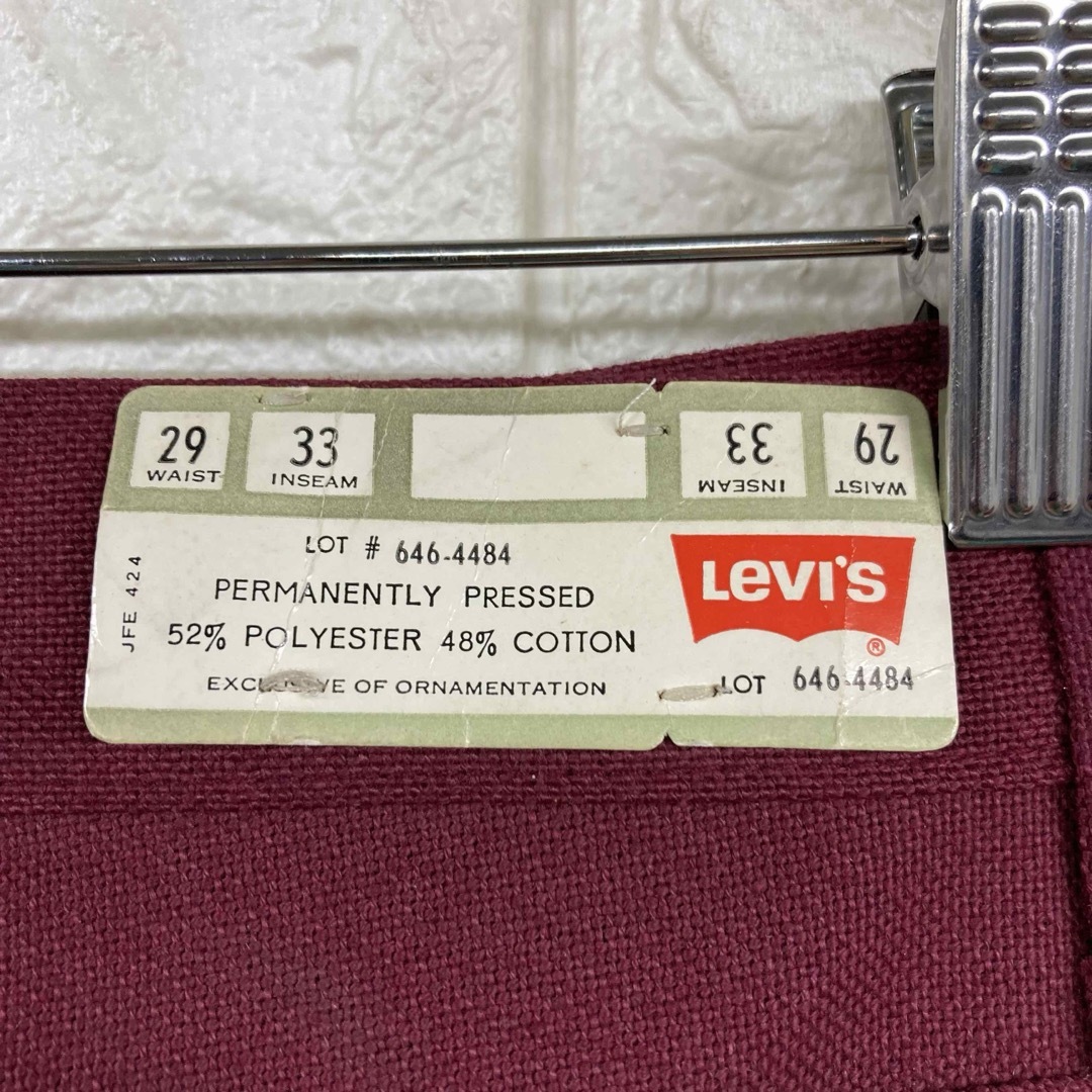 Levi's(リーバイス)のデッドストック 60s levi'sリーバイス スタプレ 646 W29 L33 メンズのパンツ(スラックス)の商品写真