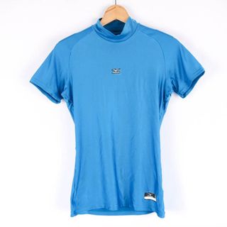 ミズノ(MIZUNO)のミズノ Tシャツ 半袖 ストレッチ スポーツウエア トップス Mサイズ相当 日本製 メンズ ﾌﾘｰサイズ ブルー Mizuno(Tシャツ/カットソー(半袖/袖なし))