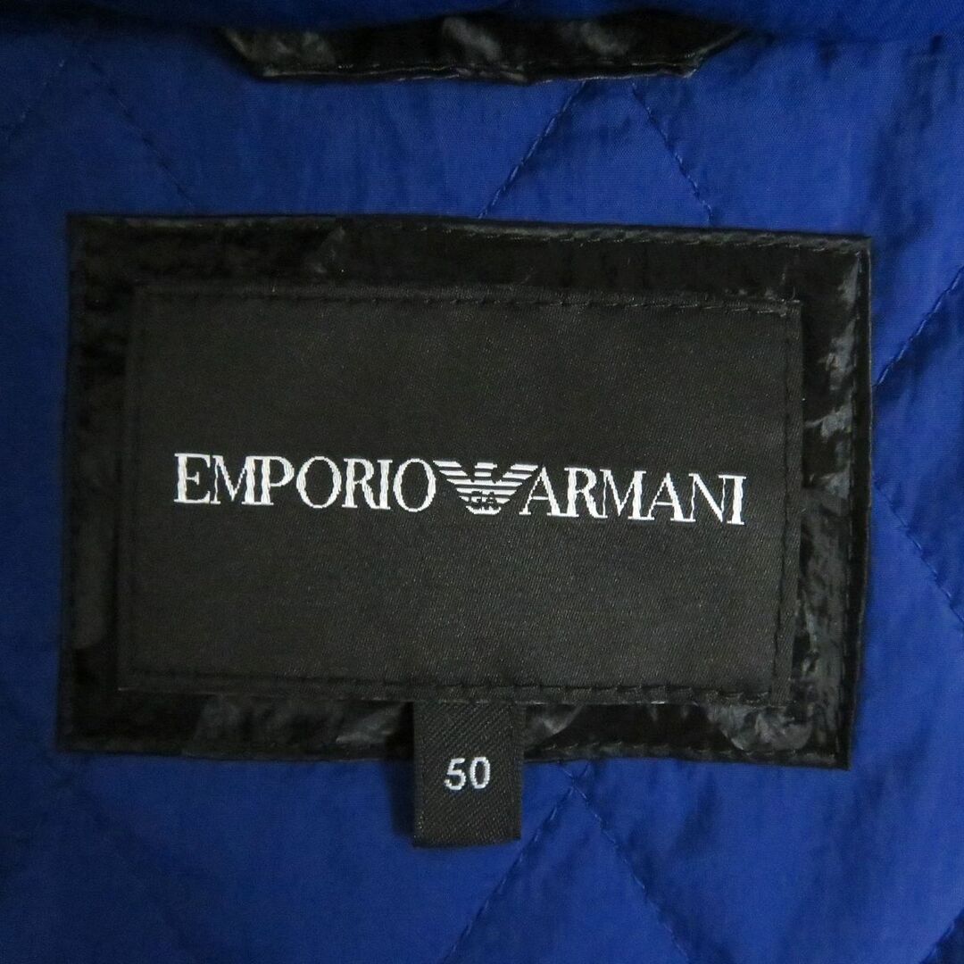 Emporio Armani(エンポリオアルマーニ)の未使用品□2020年製 黒タグ エンポリオアルマーニ カモフラ柄 WZIP フーデッド 中綿入り パディングジャケット ブラック 50 正規品 メンズ メンズのジャケット/アウター(その他)の商品写真