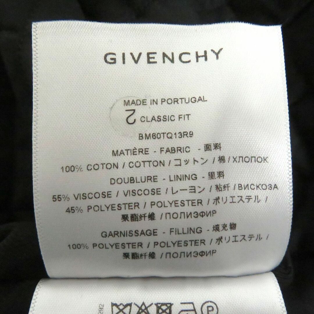 GIVENCHY(ジバンシィ)の美品□22AW GIVENCHY/ジバンシィ BM60TQ13R9 4G チェック柄  キルティングフランネル オーバーシャツ/ブルゾンジャケット 赤×黒 41 正規品 メンズのジャケット/アウター(ブルゾン)の商品写真