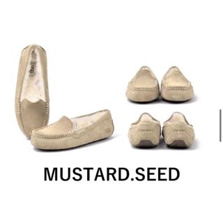 アグ(UGG)の新色UGGアンスレーモカシンムートンスリッポン MUSTARD.SEED23cm(スリッポン/モカシン)