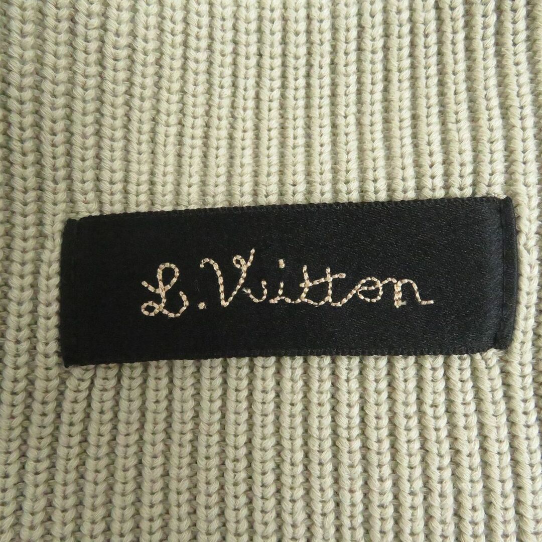 LOUIS VUITTON(ルイヴィトン)の極美品□21SS ルイヴィトン 1A8P40 ステッチドテディ コットン プルオーバー 長袖 クルーネックニット/セーター ベージュ S 伊製 正規品 メンズのトップス(ニット/セーター)の商品写真