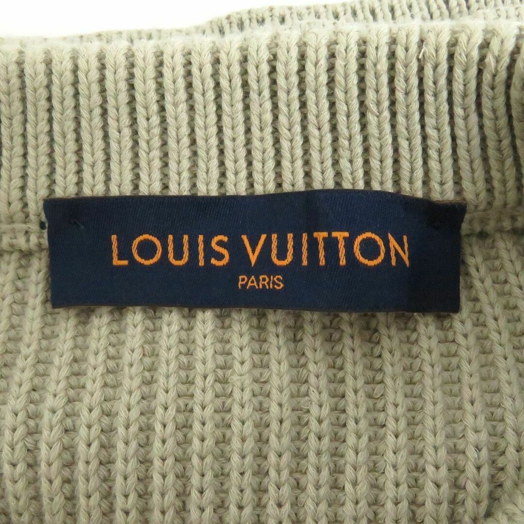 LOUIS VUITTON(ルイヴィトン)の極美品□21SS ルイヴィトン 1A8P40 ステッチドテディ コットン プルオーバー 長袖 クルーネックニット/セーター ベージュ S 伊製 正規品 メンズのトップス(ニット/セーター)の商品写真