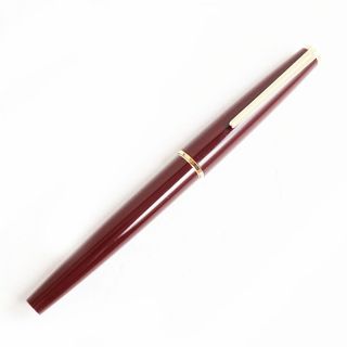 モンブラン(MONTBLANC)の良品◆MONTBLANC モンブラン ビンテージ ホワイトスター 万年筆 ボルドー×ゴールド Fニブ ビジネス◎(ペン/マーカー)