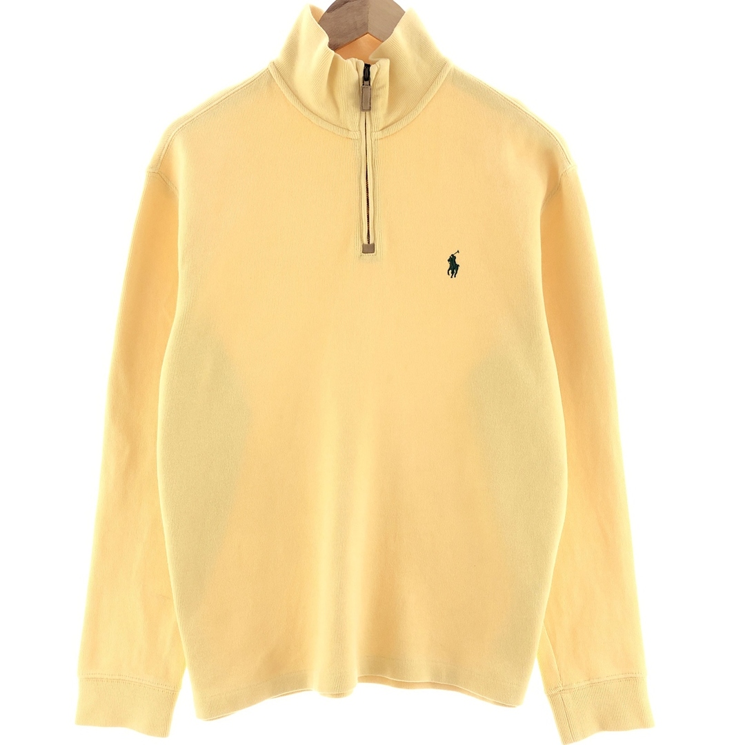 Ralph Lauren(ラルフローレン)の古着 ラルフローレン Ralph Lauren POLO RALPH LAUREN コットンニットハーフジップセーター メンズM /eaa390578 メンズのトップス(ニット/セーター)の商品写真