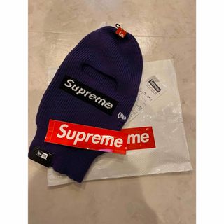 シュプリーム(Supreme)のSupreme NewEra Box Logo Balaclava Purple(ニット帽/ビーニー)