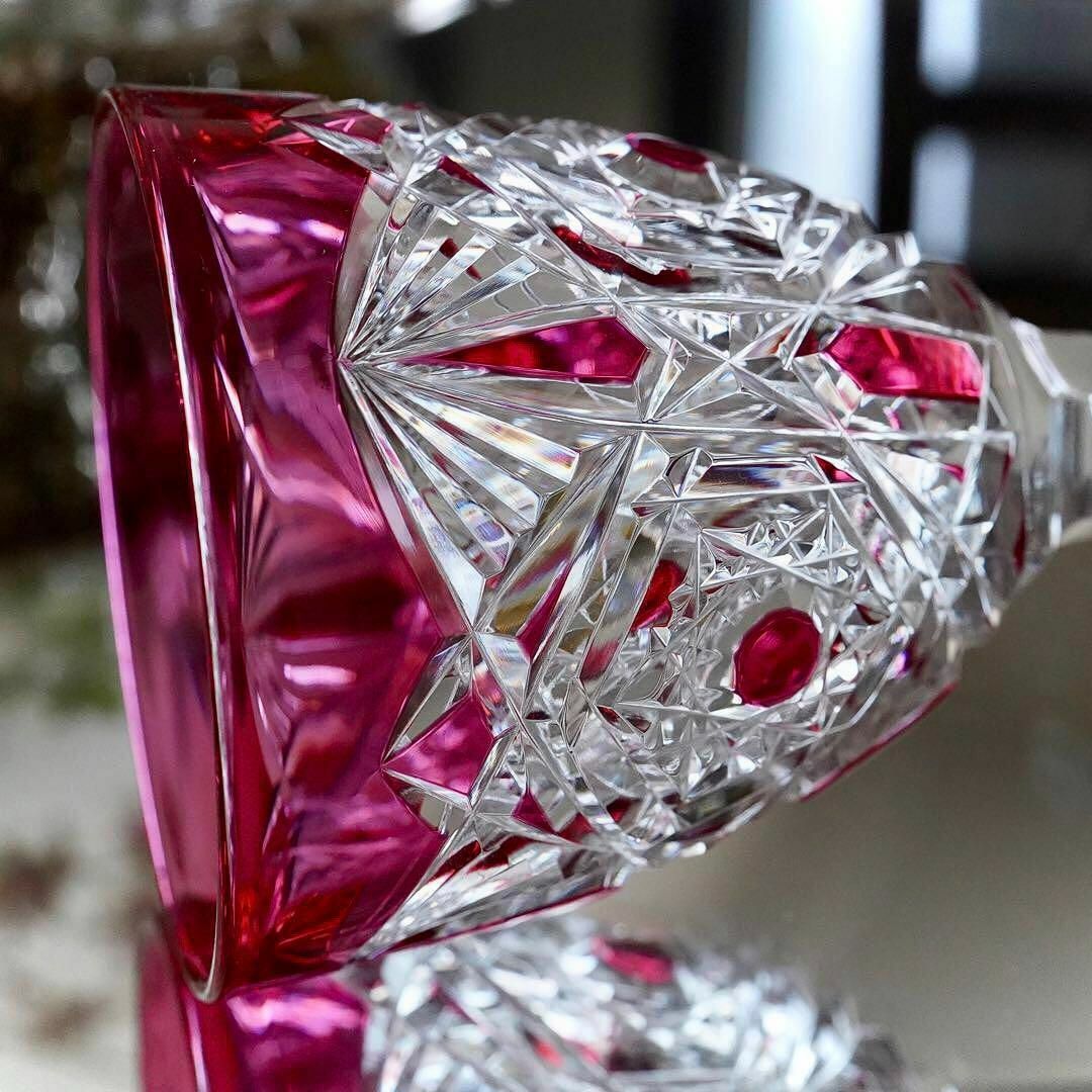 Baccarat - 極希少☆美品オールドバカラBACCARATラグニー☆金赤 Baccarat - 極希少☆美品オールドバカラBACCARATラグニー☆金赤