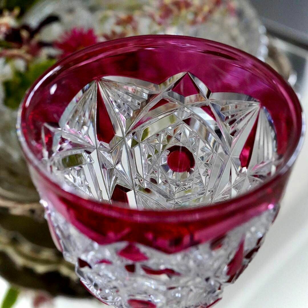 Baccarat - 極希少☆美品オールドバカラBACCARATラグニー☆金赤 Baccarat - 極希少☆美品オールドバカラBACCARATラグニー☆金赤