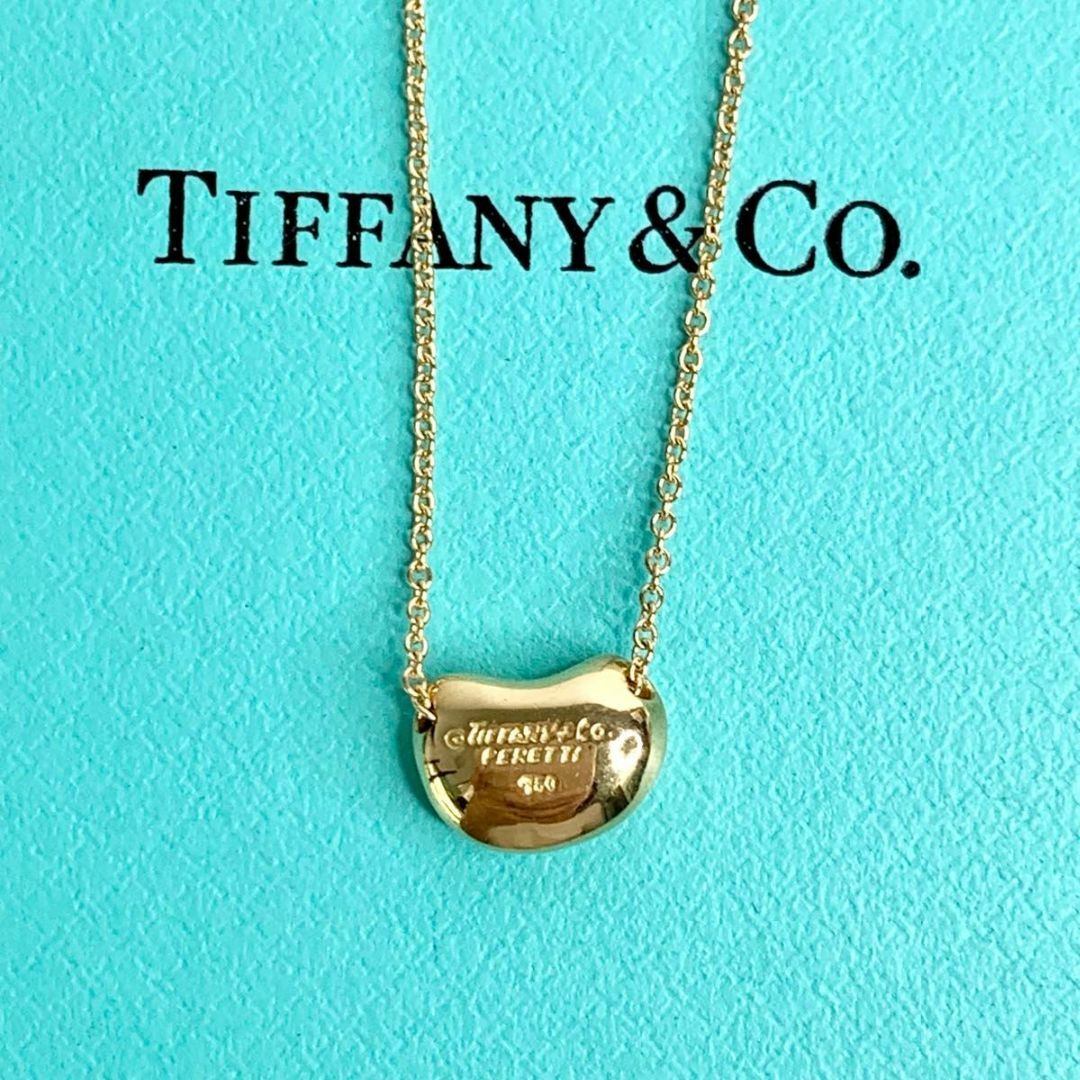 TIFFANY&Co. ティファニー K18YG ビーンズ ネックレス ゴールド