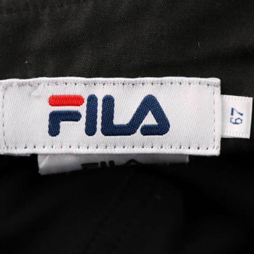 FILA(フィラ)のフィラ ロングパンツ ストレッチ ストレート スポーツウエア ボトムス 黒 レディース 67サイズ ブラック FILA レディースのパンツ(その他)の商品写真