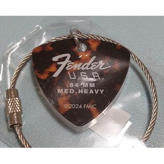 フェンダー(Fender)のFenderピック型アクリルチャーム (BROWN / BLACK)(その他)