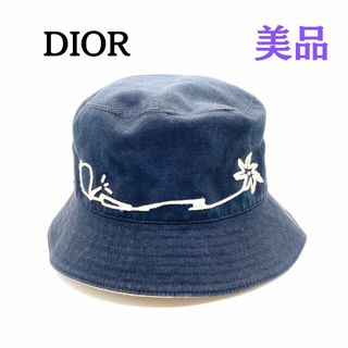 ディオール(Dior)のDIOR　トラヴィススコット　カクタスジャック　033C906U4511　黒(ハット)