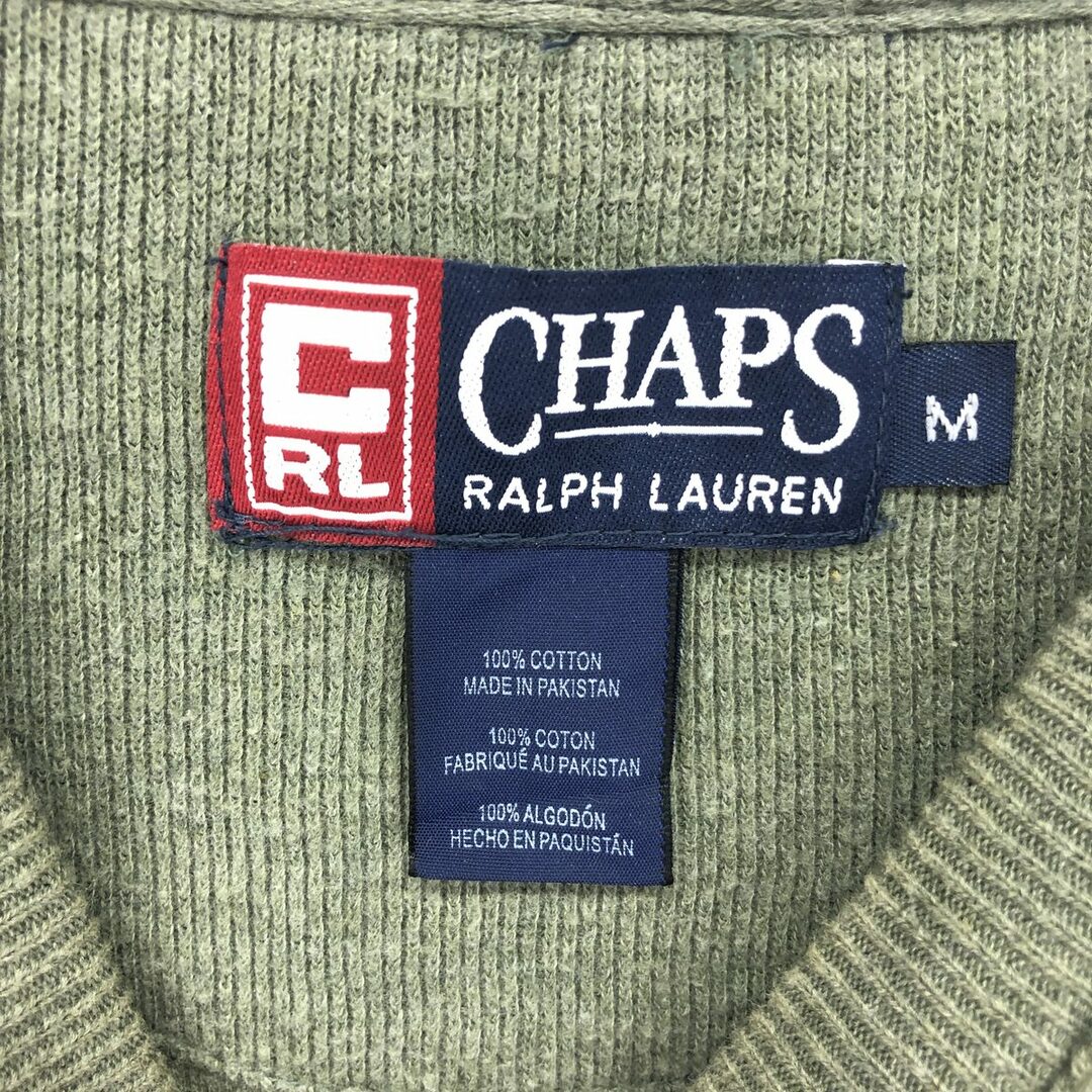 Ralph Lauren(ラルフローレン)の古着 90年代 ラルフローレン Ralph Lauren CHAPS チャップス コットンニットセーター メンズM ヴィンテージ /eaa410958 メンズのトップス(ニット/セーター)の商品写真