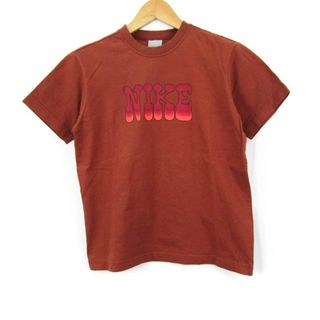 ナイキ(NIKE)のナイキ Ｔシャツ 半袖 コットン100% スポーツウエア トップス レディース Mサイズ ブラウン NIKE(Tシャツ(半袖/袖なし))