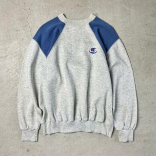 チャンピオン(Champion)の80年代 イタリア製 Champion チャンピオン ワンポイントロゴ プリント ラグランスウェットシャツ  メンズL(スウェット)