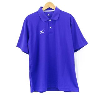 ミズノ(MIZUNO)のミズノ シャツ ポロシャツ 半袖 ロゴ 無地 スポーツウエア トップス メンズ Lサイズ パープル Mizuno(シャツ)