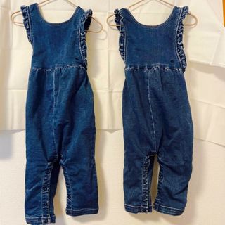 PETIT BATEAU - プチバドー　カバーオール80  双子におすすめ