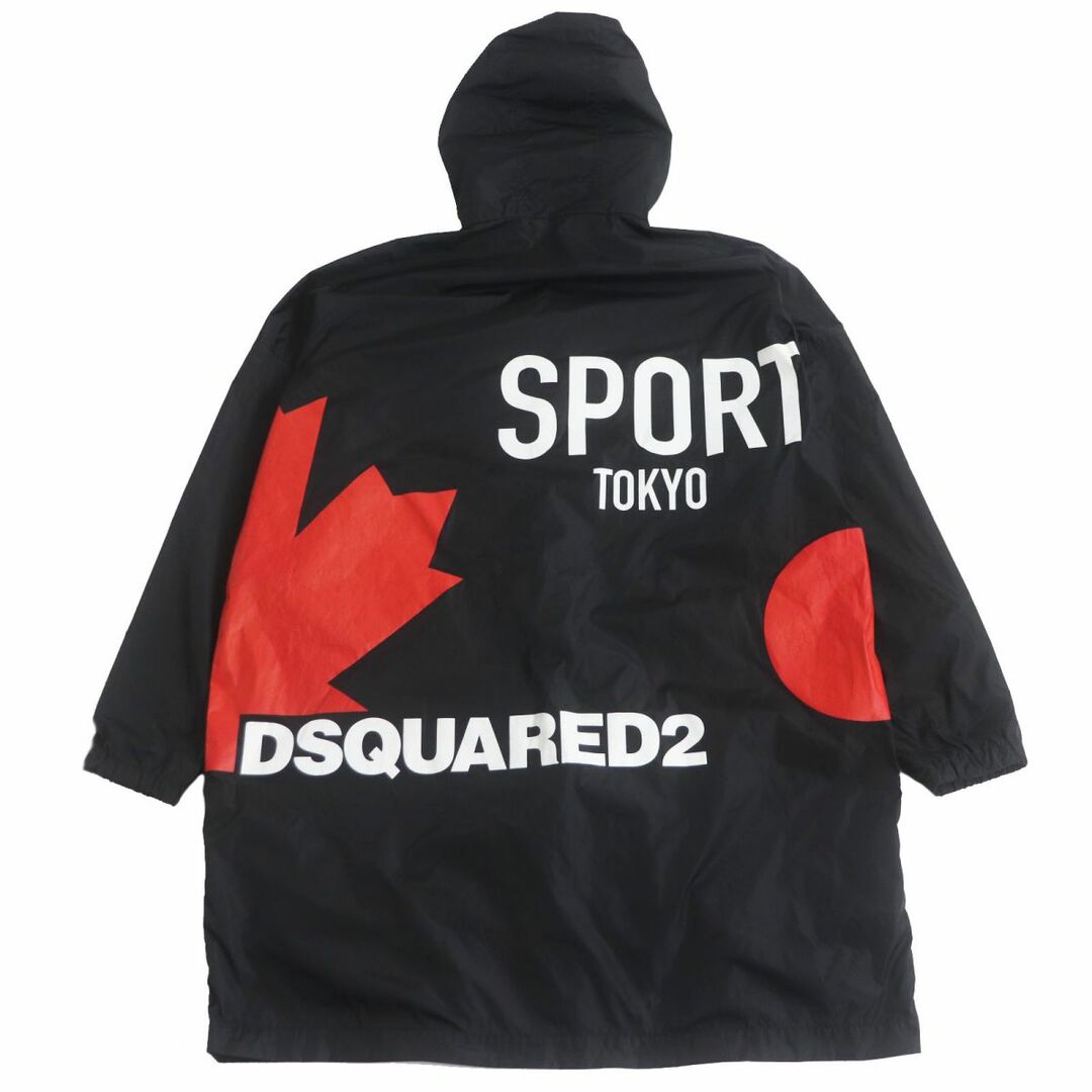 DSQUARED2(ディースクエアード)の良品□20AW DSQUARED2/ディースクエアード S74AH0098 TOKYO オリンピック記念 フーデッド ナイロンコート 黒 S 伊製 正規品 日本限定品 メンズのジャケット/アウター(ダウンジャケット)の商品写真