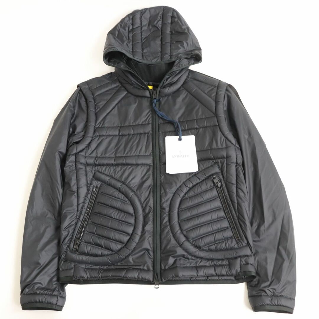 MONCLER(モンクレール)の極美品◆19SS モンクレール ジーニアス 5 クレイググリーン APEX GIUBBOTTO ロゴワッペン フード WZIP ダウンジャケット 黒 1  伊製 正規品 メンズのジャケット/アウター(ダウンジャケット)の商品写真