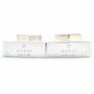 グッチ(Gucci)の良品◆GUCCI グッチ ロゴ刻印 Ag925 カフスボタン/カフリンクス シルバー イタリア製 メンズ 総重量28.65g ビジネス◎(カフリンクス)