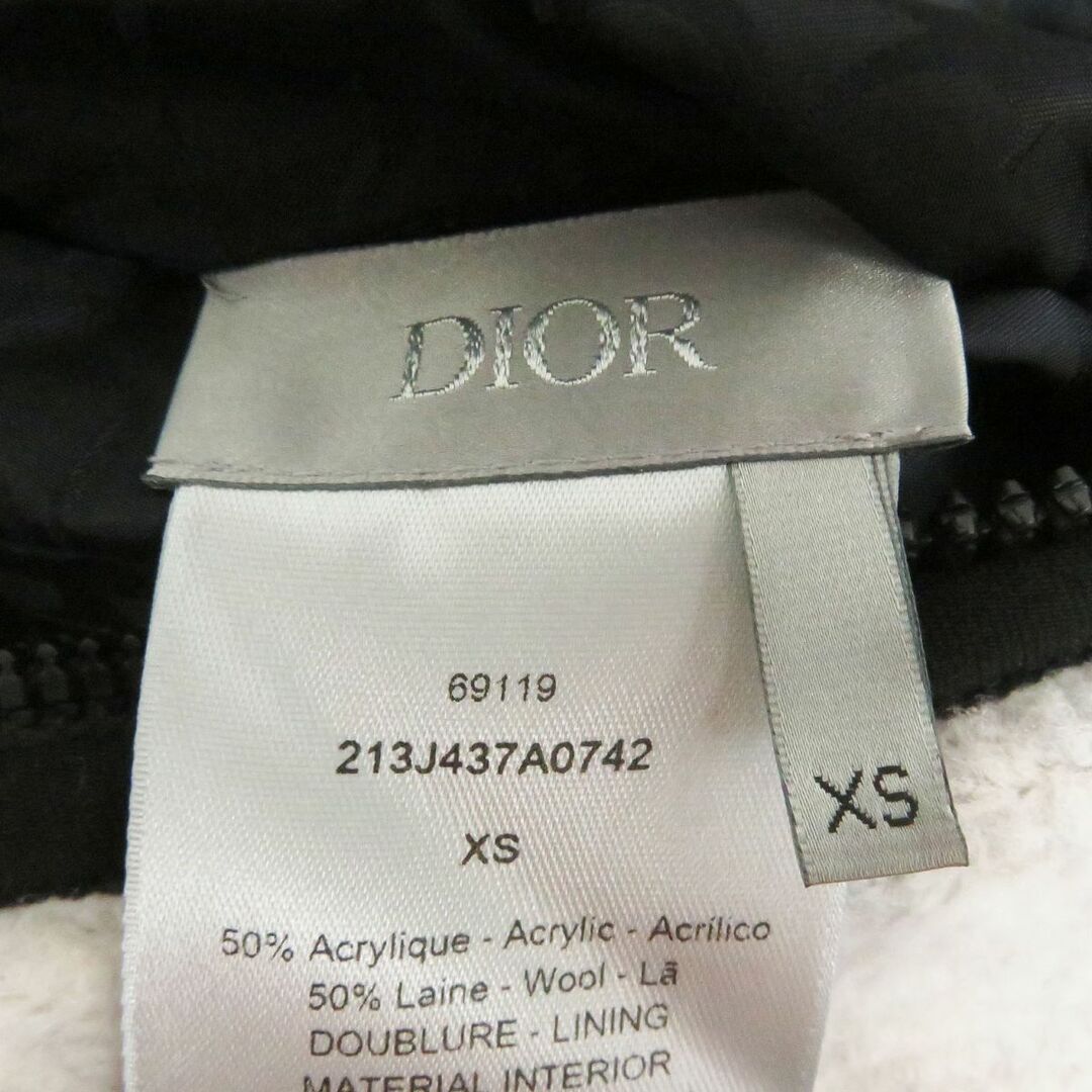 Dior(ディオール)の極美品□21AW DIOR ディオール オム×ピータードイグ オブリーク 総柄 リバーシブル フリースジャケット/ナイロンブルゾン 白系 XS 伊製 メンズのジャケット/アウター(ブルゾン)の商品写真