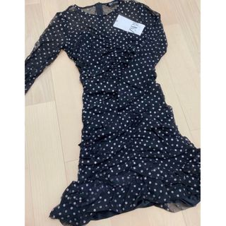 ザラ(ZARA)の新品　タグ付き　zara ドットドレス(ミニワンピース)