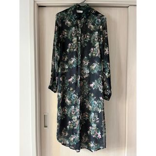 ザラ(ZARA)のZARA ロングカーディガン　花柄(カーディガン)