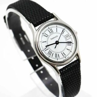 ティファニー(Tiffany & Co.)の《希少》TIFFANY＆Co 腕時計 ホワイト クラシック デイト l(腕時計)