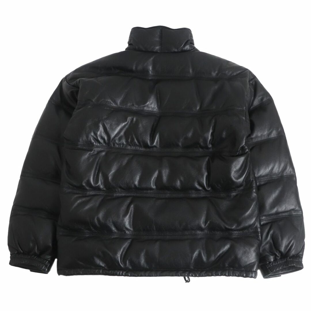 A BATHING APE(アベイシングエイプ)の良品□A BATHING APE エイプ LEATHER CLASSIC DOWN JACKET シープスキン WZIP レザーダウンジャケット ブラック M 正規品 メンズ 希少！ メンズのジャケット/アウター(ダウンジャケット)の商品写真