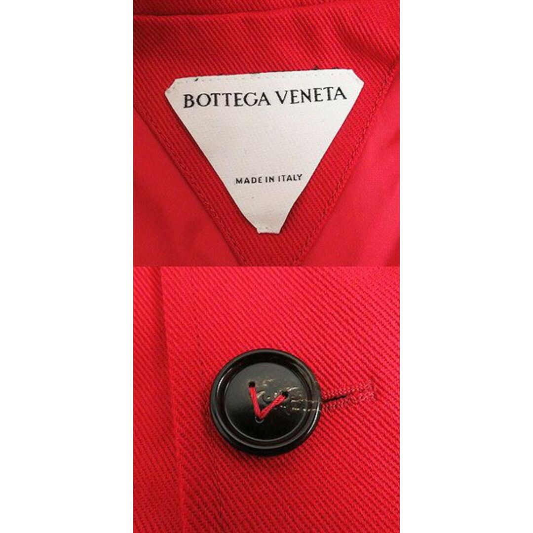 Bottega Veneta(ボッテガヴェネタ)の極美品□21SS BOTTEGA VENETA/ボッテガヴェネタ 647115 ダニエル・リー コットン ベルト付き ロング丈 トレンチコート 赤 44 伊製 正規品 メンズのジャケット/アウター(トレンチコート)の商品写真