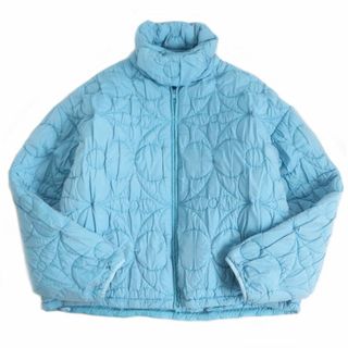 ルイヴィトン(LOUIS VUITTON)の極美品□20AW LOUIS VUITTON/ルイヴィトン モノグラムフラワー WZIP キルテッドブルゾン/パファージャケット ライトブルー 52 伊製 正規品(その他)