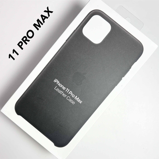 アップル(Apple)のアップル純正 iPhone 11 PRO MAX レザーケース ブラック(iPhoneケース)