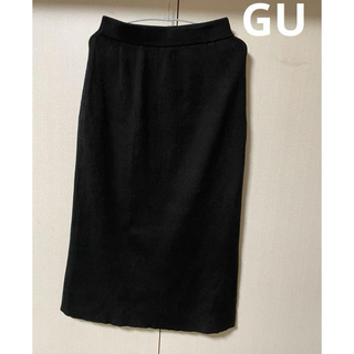 ジーユー(GU)のGU ワイドリブニットスカート(ロングスカート)