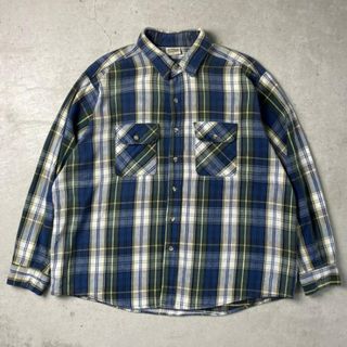 90年代 FIVE BROTHER ファイブブラザー 長袖 ヘビーネルシャツ チェックシャツ  メンズ2XL(シャツ)