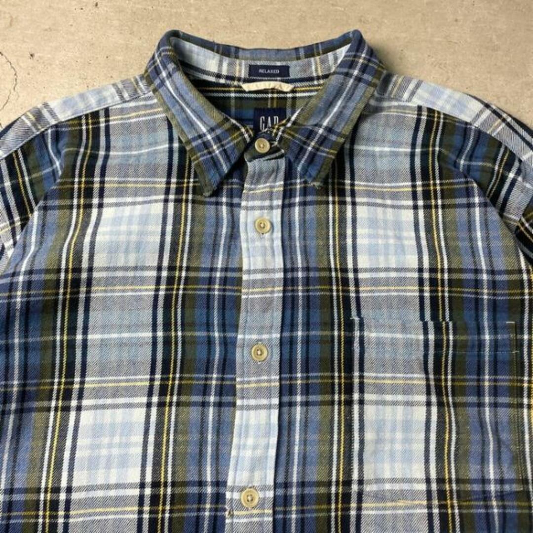 GAP(ギャップ)の00年代 GAP オールドギャップ チェックシャツ ヘビーネルシャツ メンズ2XL メンズのトップス(シャツ)の商品写真