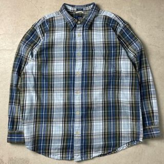 ギャップ(GAP)の00年代 GAP オールドギャップ チェックシャツ ヘビーネルシャツ メンズ2XL(シャツ)