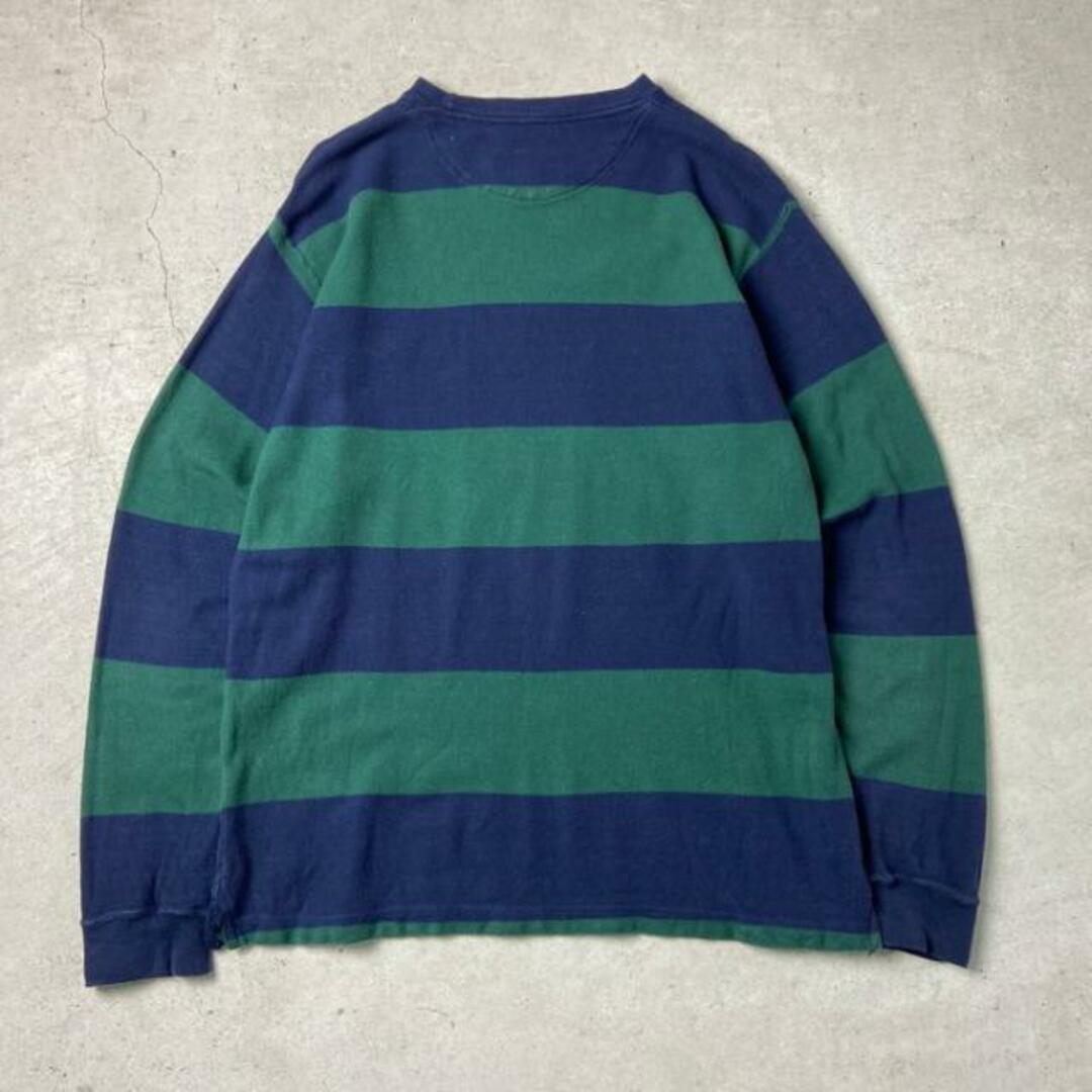 Ralph Lauren(ラルフローレン)の90年代 CHAPS Ralph Lauren チャップス ラルフローレン ボーダー ロングTシャツ メンズXL相当 メンズのトップス(Tシャツ/カットソー(七分/長袖))の商品写真